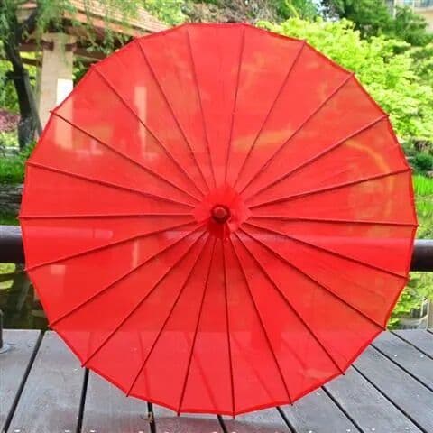 Ancient Style Silk Cloth Umbrella, Hanfu Dance Umbrella, National Trend Runway Umbrella, Solid Color Umbrella, Imitation Oil Paper Umbrella, Retro Style