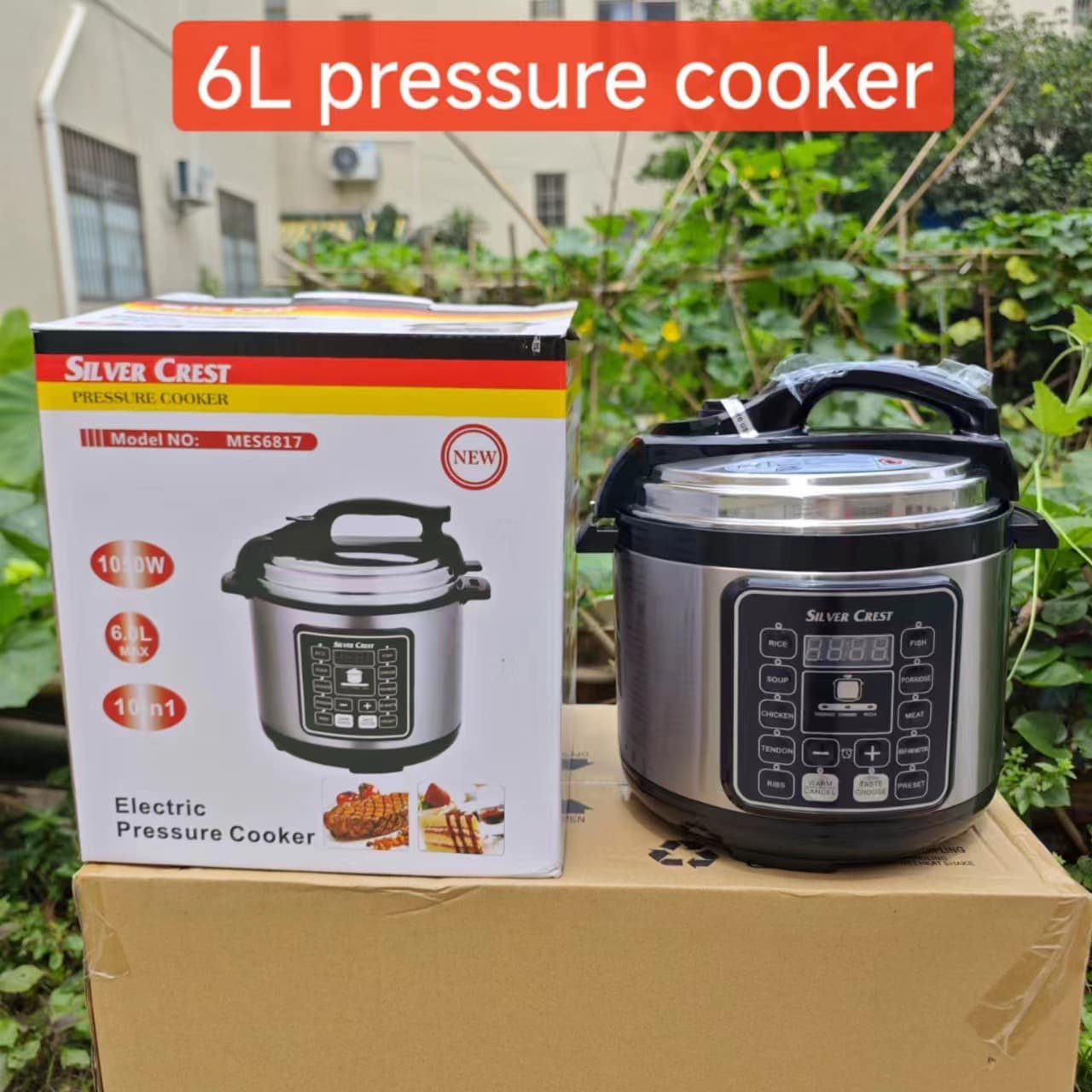 Cross-Border 6L Multifunctional Smart Home and Commercial Large-Capacity English Pressure Cooker Rice Cooker Soup Pot