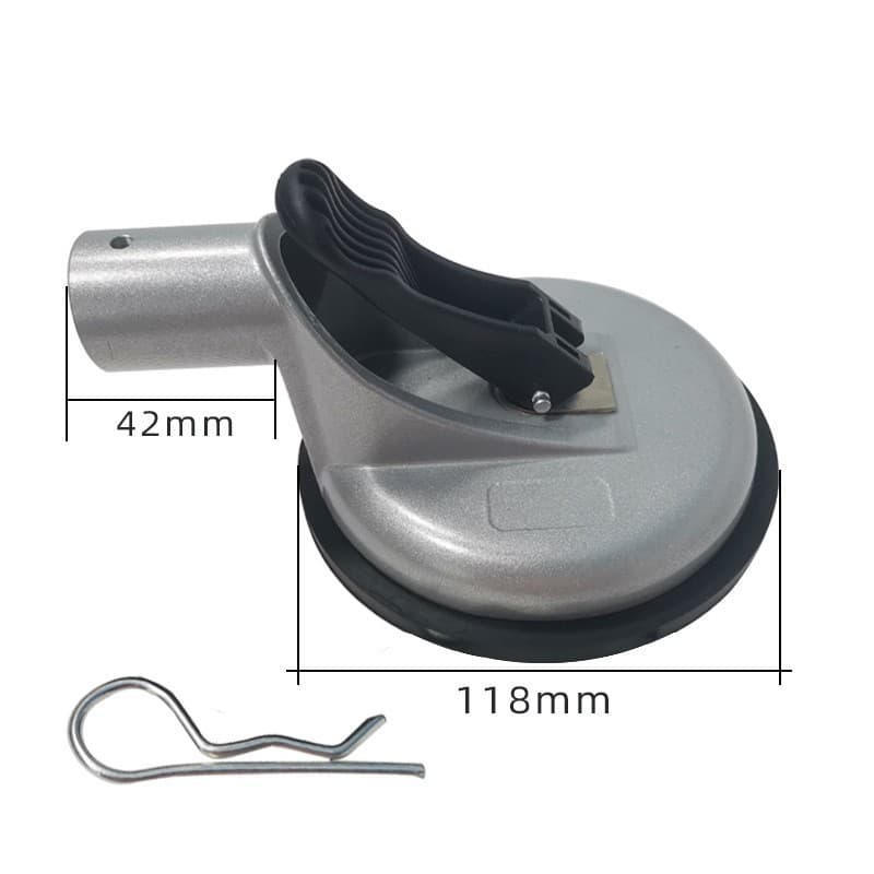 Single Hole 180 Degree Freely Adjustable Flag Pole Base, Aluminum Alloy Material, Suction Cup Type Flag Pole for Desert Off-Road Vehicles
