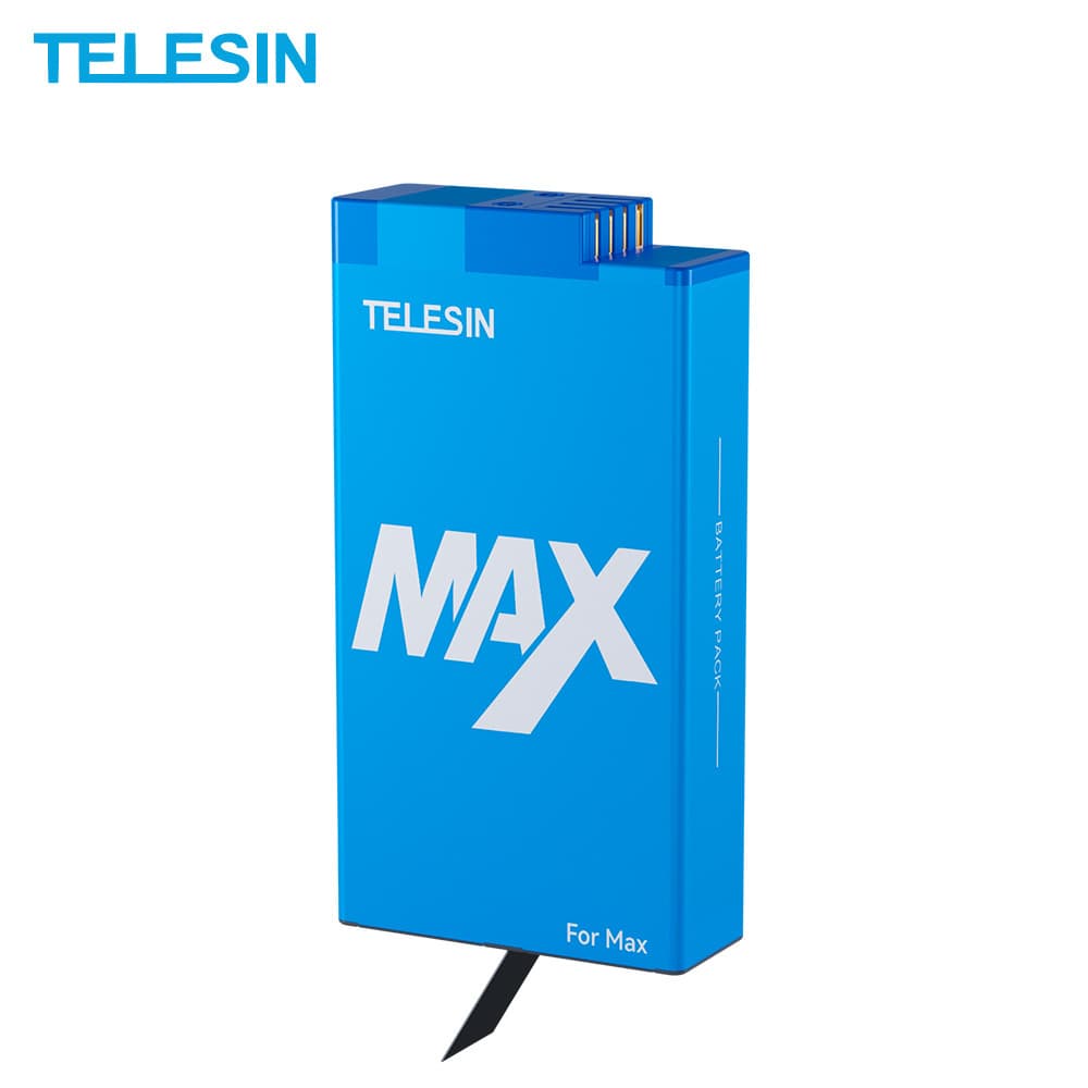 TELESIN 1600mAh Full Decoding Battery for GoPro Max Action Cameras