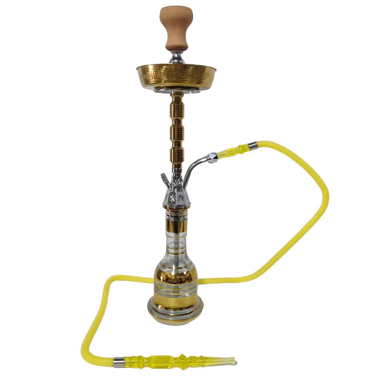Factory Direct Cross-Border Water Pipe Finished Set Zinc Alloy Egyptian Style Shisha Hookah
