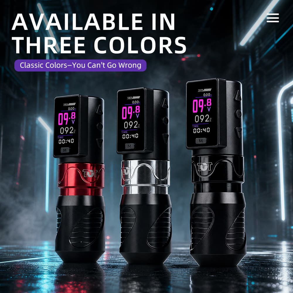 CYBER Wireless Tattoo Pen Tattoo Battery Pen High-Performance Coreless Motor Digital Display Rechargeable Tattoo Machine