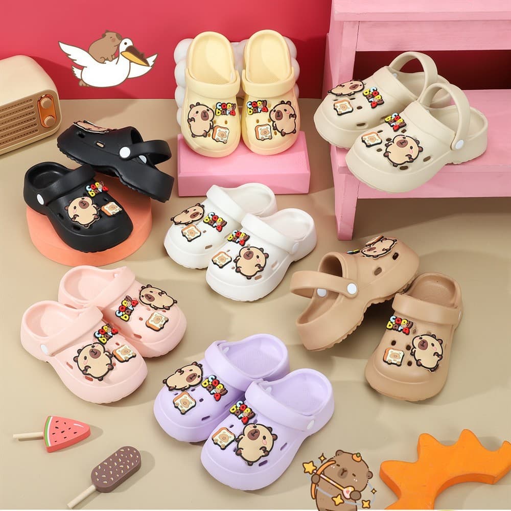 Girls' clogs, EVA 2025 summer new style, girls' clog slippers, cartoon clogs, DIY, in stock.