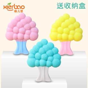 Export Style Children's Tree Teether Full Silicone Baby Teether Cartoon Tooth Health Device 9082