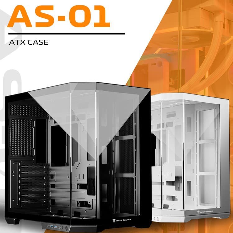 Jungle Leopard AS-01 Case ATX Tempered Glass Side-Transparent Supports 360mm Liquid Cooling Gaming Seaview Chassis