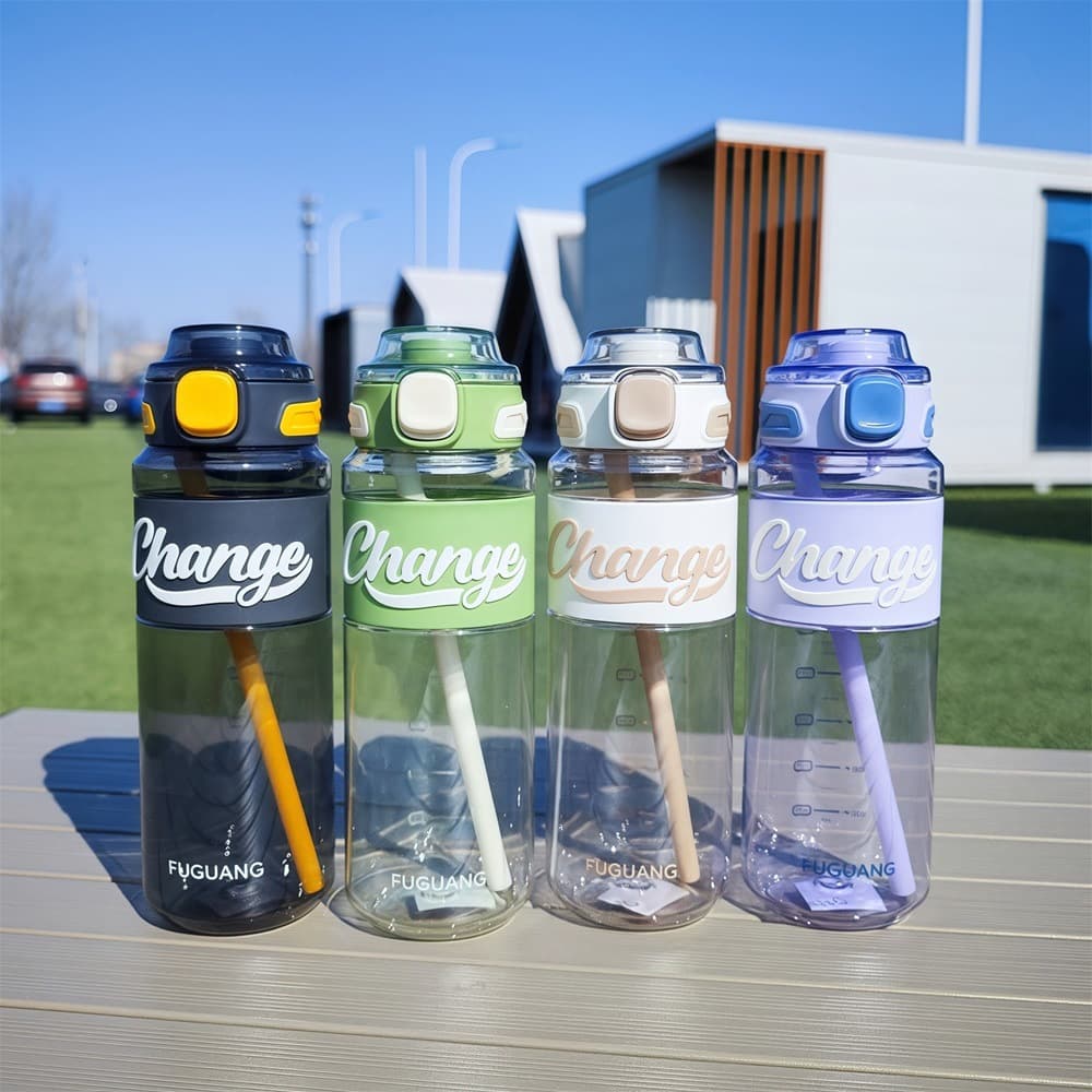 Fuguang Space Cup Large Capacity Water Bottle for Men and Women Outdoor Portable Plastic Cup FGAA024 with Print