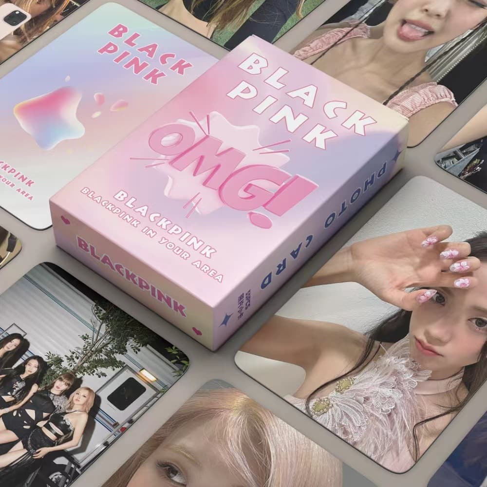 In stock 55 Pink Born Pink Photocards Collectible Cards Lomo Cards Lisa
