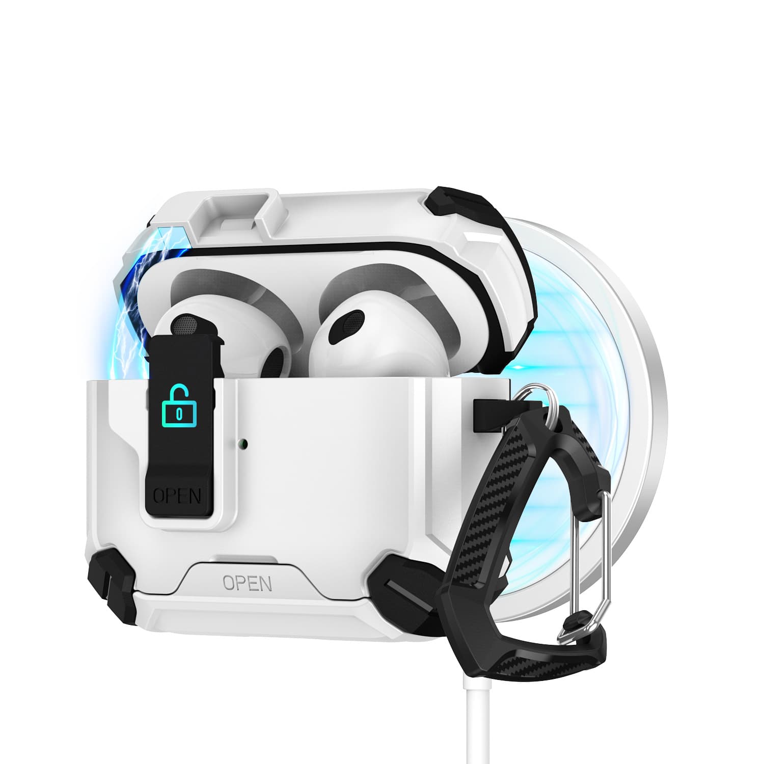New AirPods Pro 3 Case AirPods 4th Generation Protective Cover Apple Phone Stand Pop-Up Lid Earphone Case