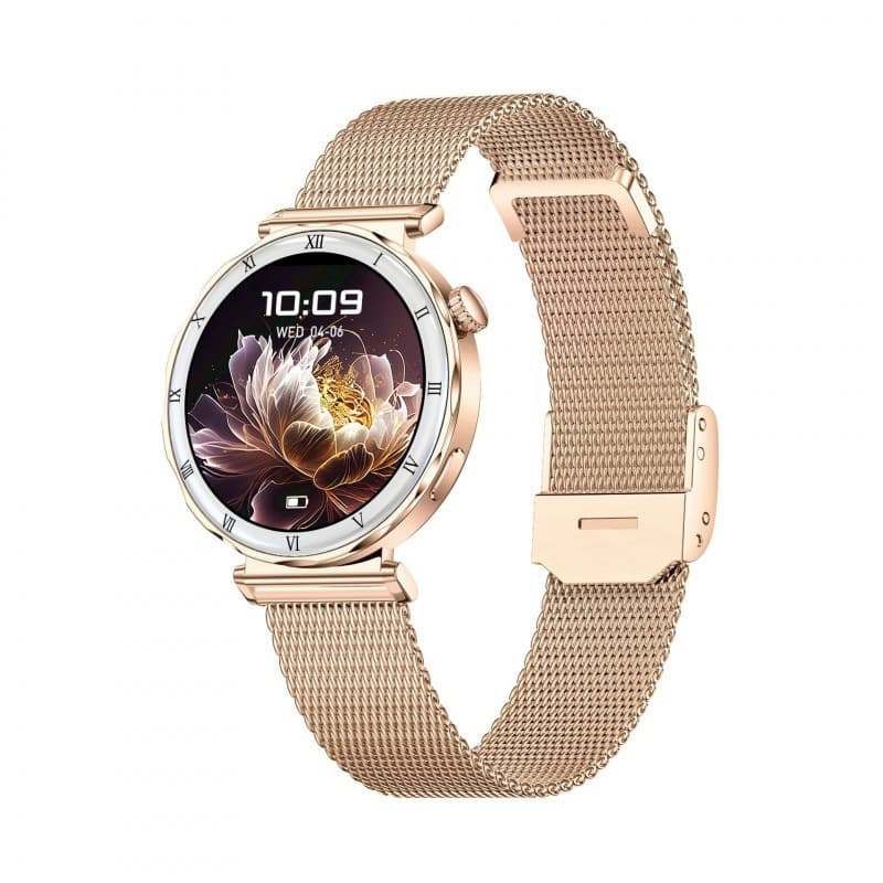 Smart watch i222AMOLED women's watch Bluetooth call heart rate blood oxygen blood pressure sleep multi-sport pink gold