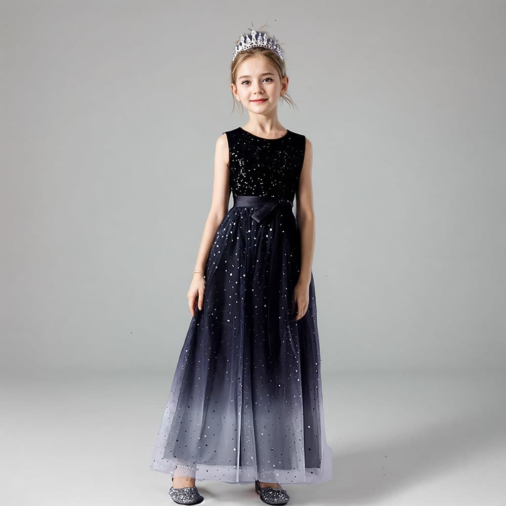 Children's catwalk dress 2026 spring new style girls birthday party princess dress small host violin performance costume