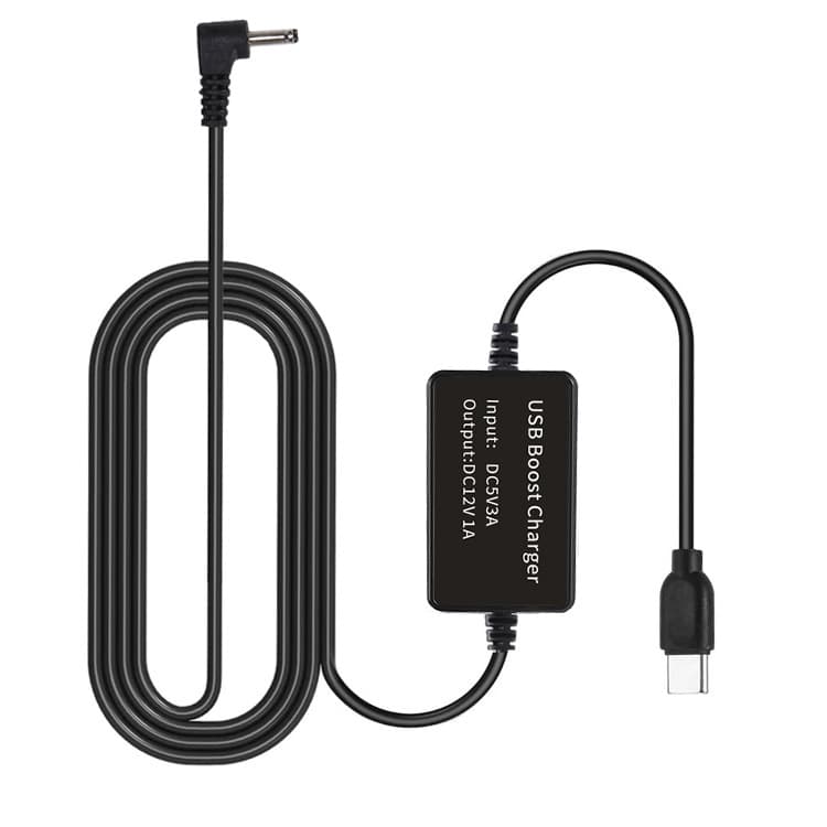 Direct USB Boost Cable 5V to 12V Car Dash Cam Radar Detector Vehicle Power Cord