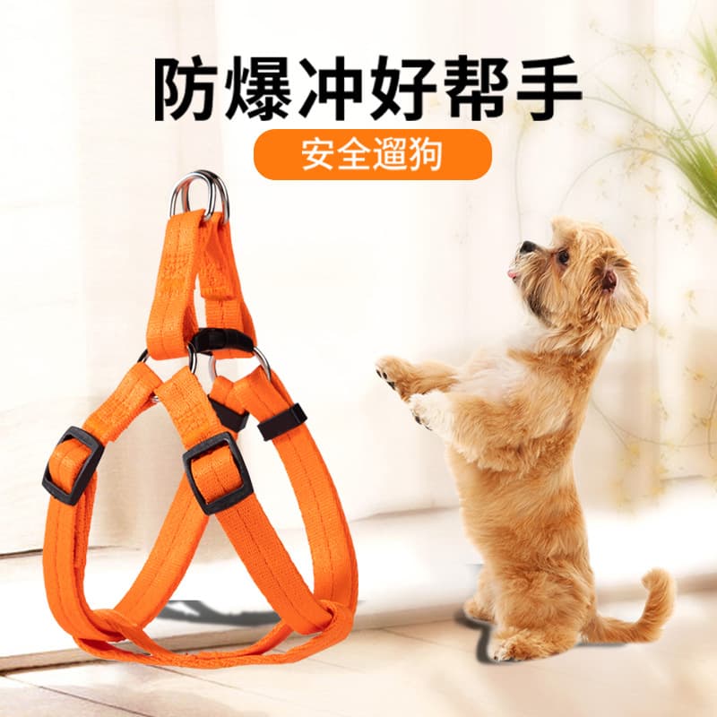 Single-strap Dog Leash Pulling Rope Small Dog Teddy Vest-style Corgi Pet Supplies