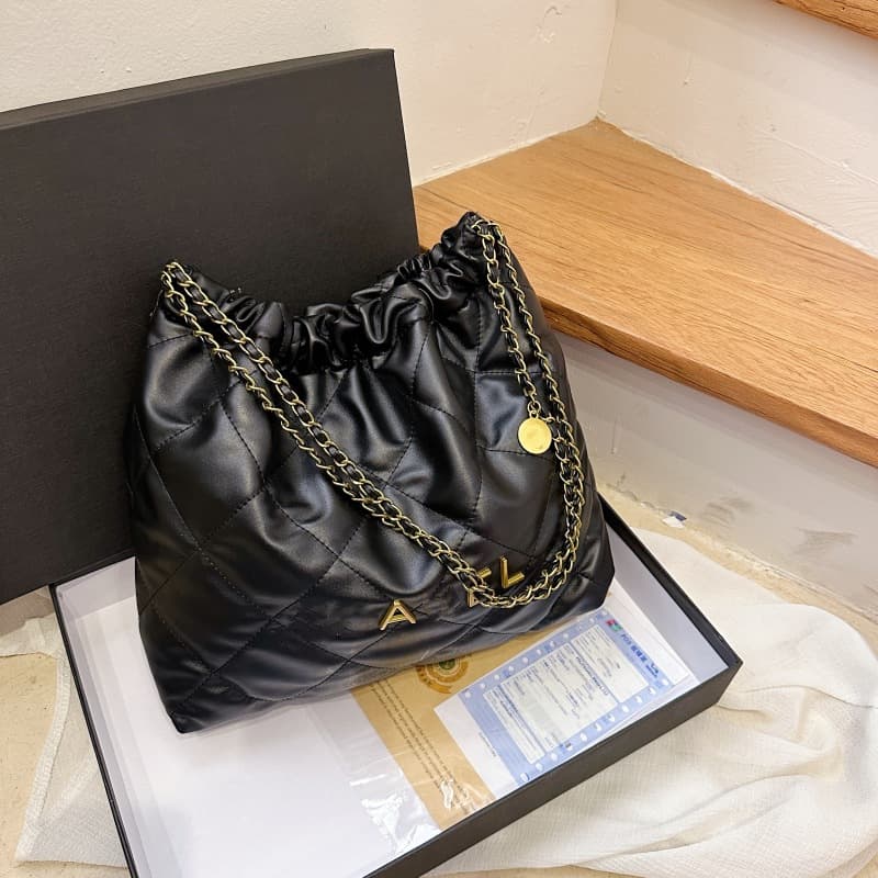 [Foreign Trade Wholesale] Xiao Xiang Feng Ling Ge Bag Xiang Grandma's New Garbage Bag Women's Chain Tote Bag Shoulder Bag