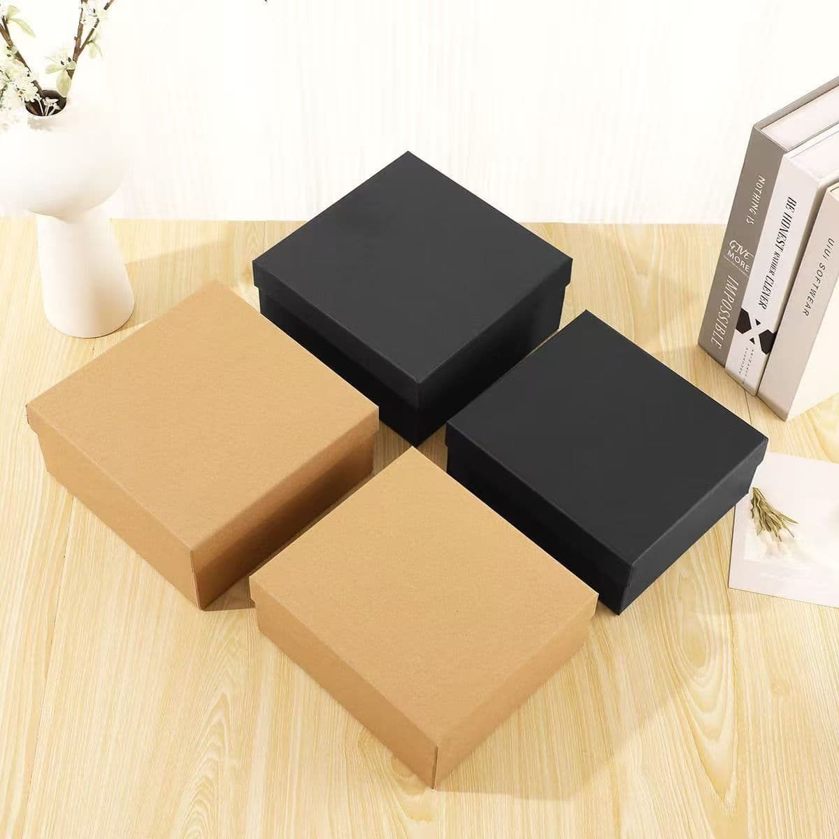 Gift Box Kraft Paper Box Spring Festival New Year Gift Box Baking Packaging Box Mid-Autumn Festival Gift Box Souvenir