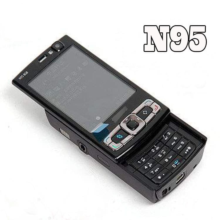 N95 3G non-smart slider phone for students and seniors with button functionality and long battery life.