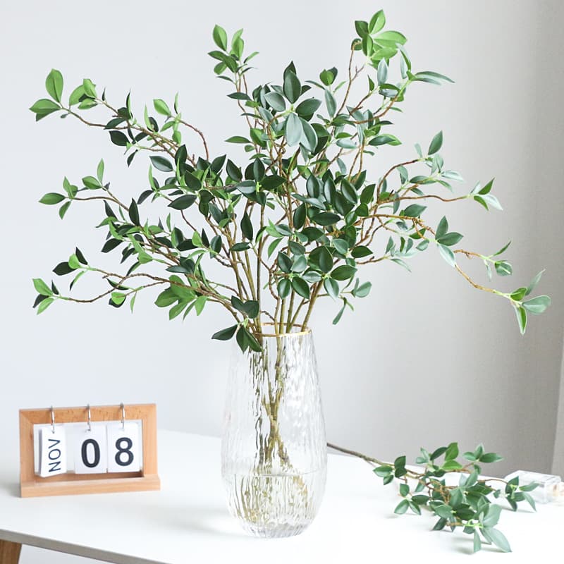 Office Culture Simulation Green Plant Bonsai Artificial Tree Decoration Faux Ivy Vine Hanging Plant For Indoor Outdoor Decor