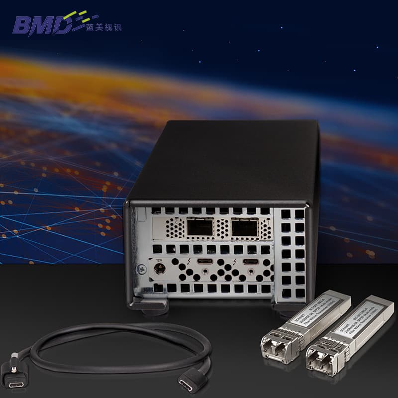 Sonnet Dual Port Thunderbolt 3/4 to Twin 25G SFP28 Transceiver 10GbE Fiber Network Port Adapter