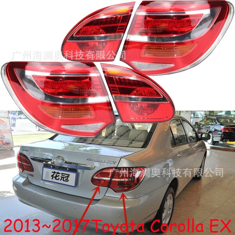 1x Tail Light Brake Light Fog Light for Toyota Corolla 2013~2017, No Bulb Included