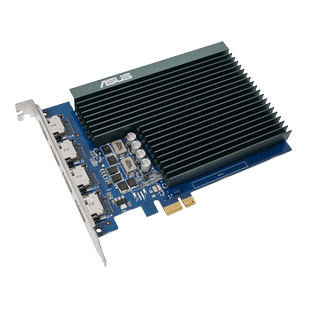ASUS GT730-4H-SL-2GD5 (4 HDMI Home Office Multi-Screen Graphics Card, 4 Display Output Support)