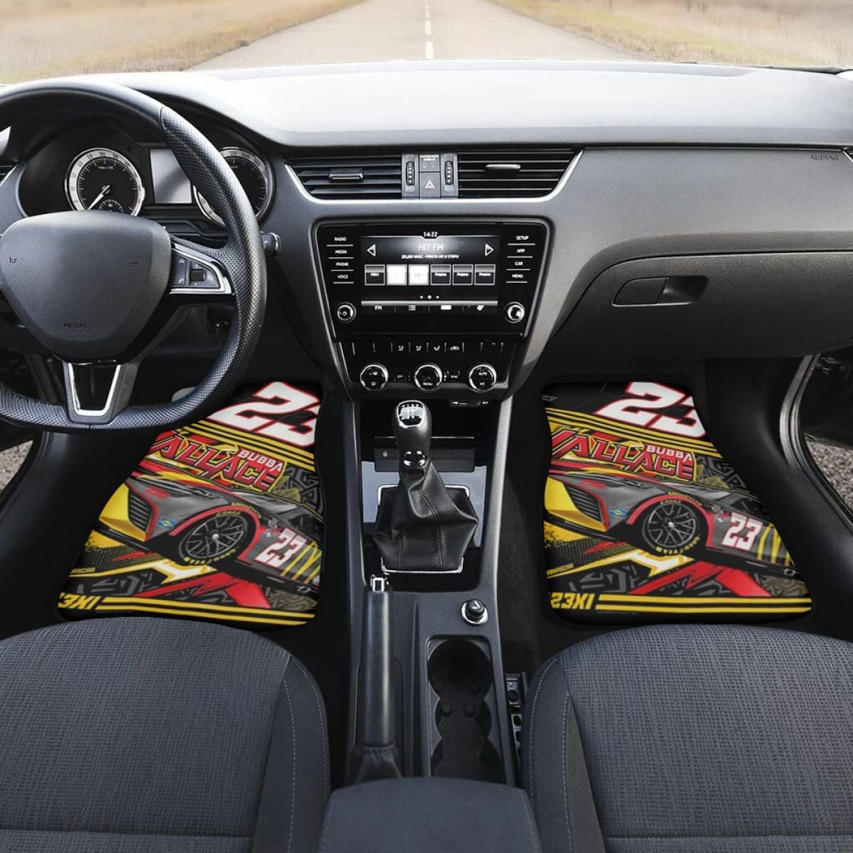 Amazon's new NASCAR 23XI team Bubba Wallace printed one-piece car front mats