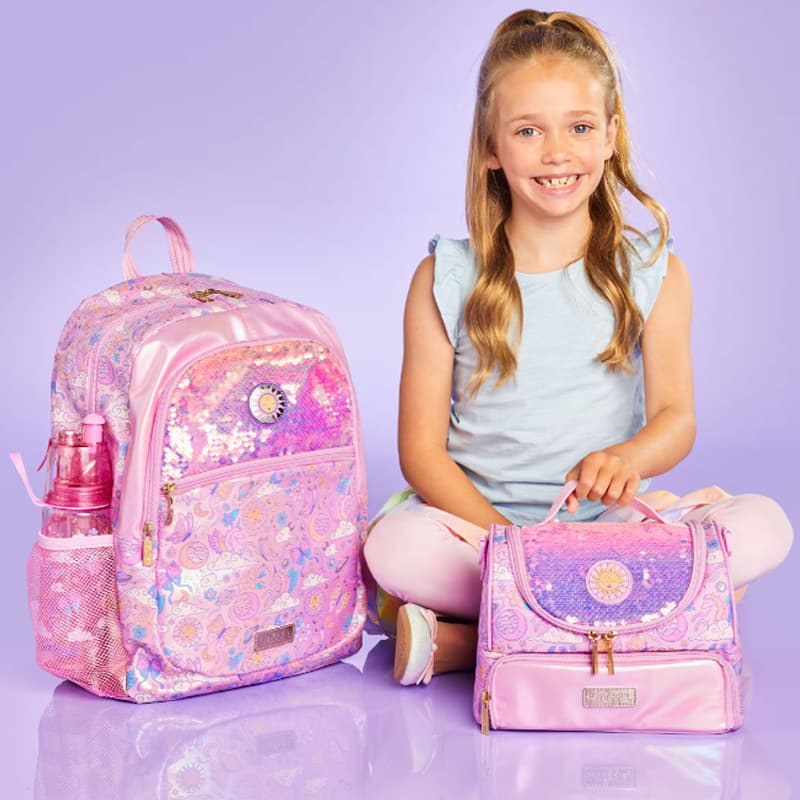 Australian smiggle schoolbag primary and secondary school students large capacity backpack children's backpack outdoor cartoon leisure backpack