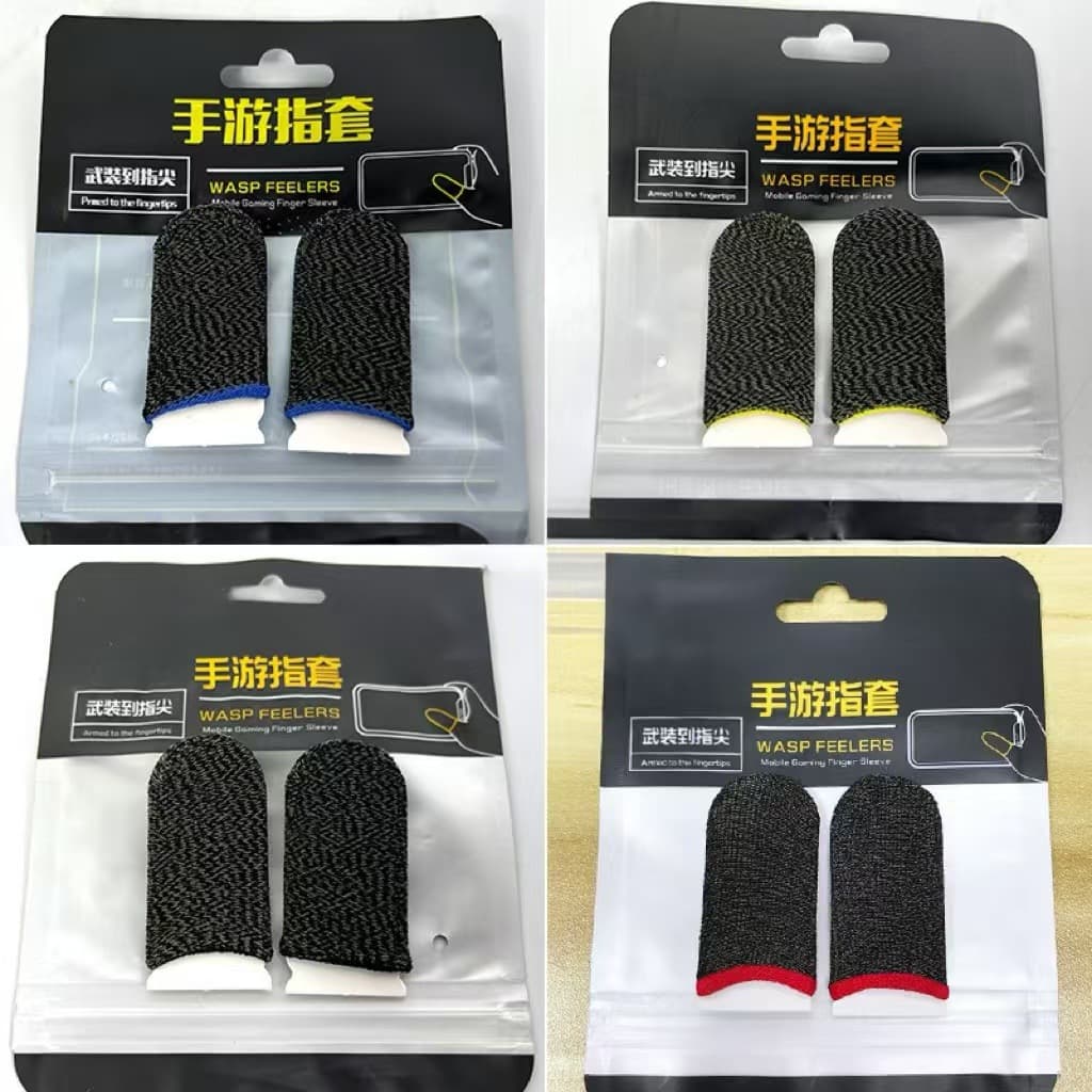 Hot-Selling Gaming Finger Sleeves Ultra-Thin Breathable Anti-Slip Anti-Sweat Esports Finger Sleeves King of Glory Movement Essential PUBG Mobile Finger Sleeves
