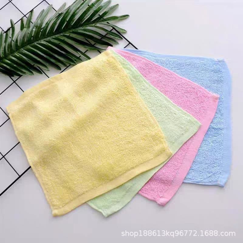 Wholesale Kitchen Cleaning Dish Towel, Bamboo Fiber Small Towel, Soft Plain Color Children's Hand Wiping, Household Cleaning Small Towel