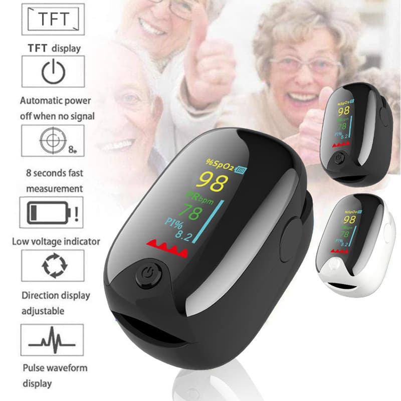 In-Stock AD901 TFT Finger Clip Pulse Monitor LK87 Oximeter Gem Panda Style Factory Direct