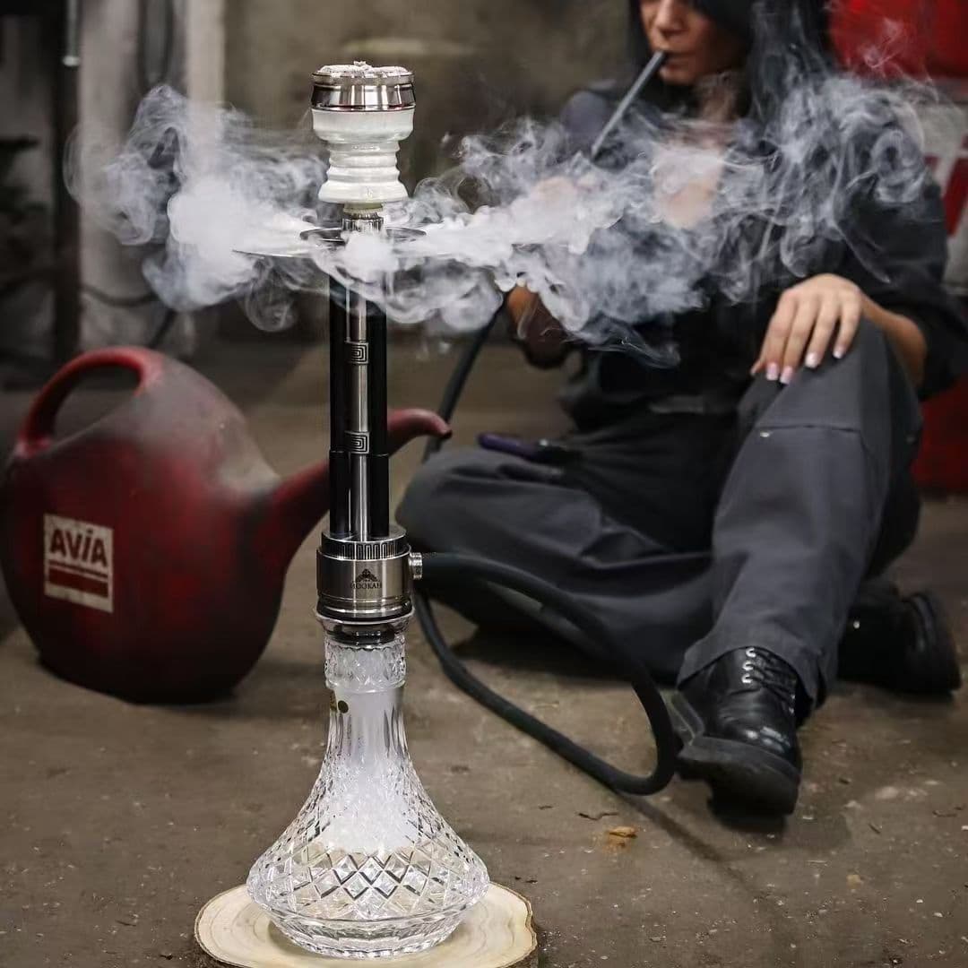 304 Stainless Steel Hookah Terminator, Multiple Ways to Release Smoke, New Classy Stainless Steel Hookah with Gift Box