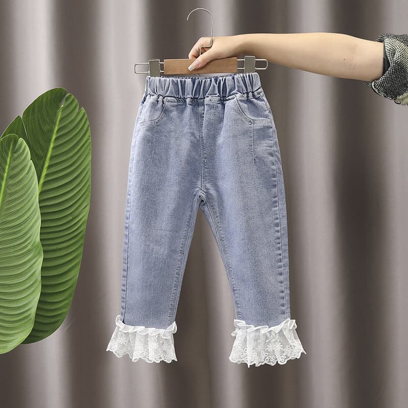 Girls' Pants Spring Autumn 2023 New Style Harem Casual Korean Style Jogger Pants for Toddler Kids