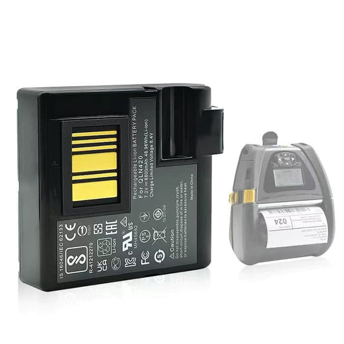 Compatible with ZEBRA ZQ630, QLN420 Printer Battery P1040687