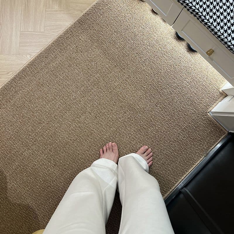 Entrance door floor mat, imitation sisal carpet door mat, entrance door, exterior entrance hall, living room, cuttable carpet foot mats