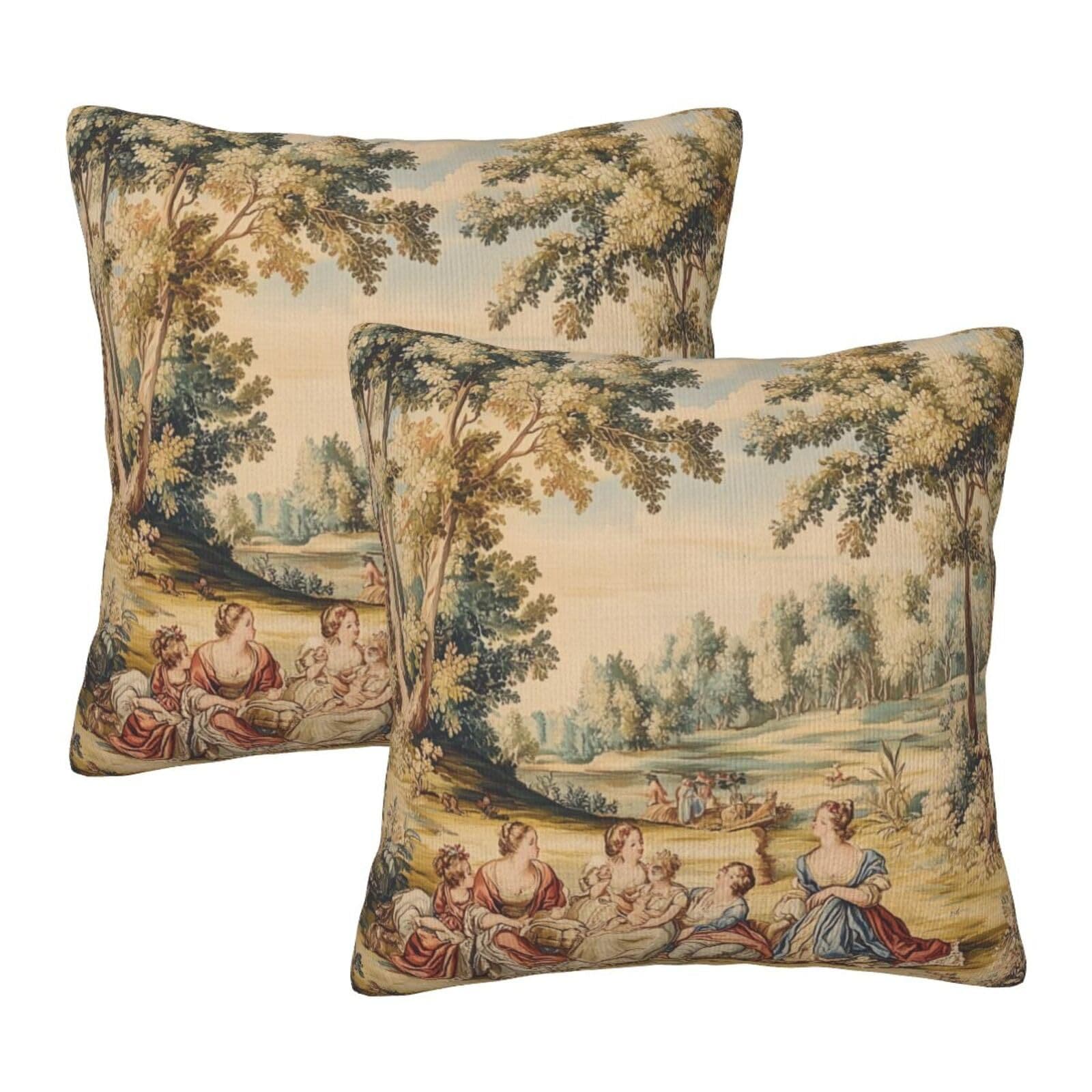Cross-border foreign trade retro French country style multiple theme pillowcases pillowcase double-sided digital printing decoration