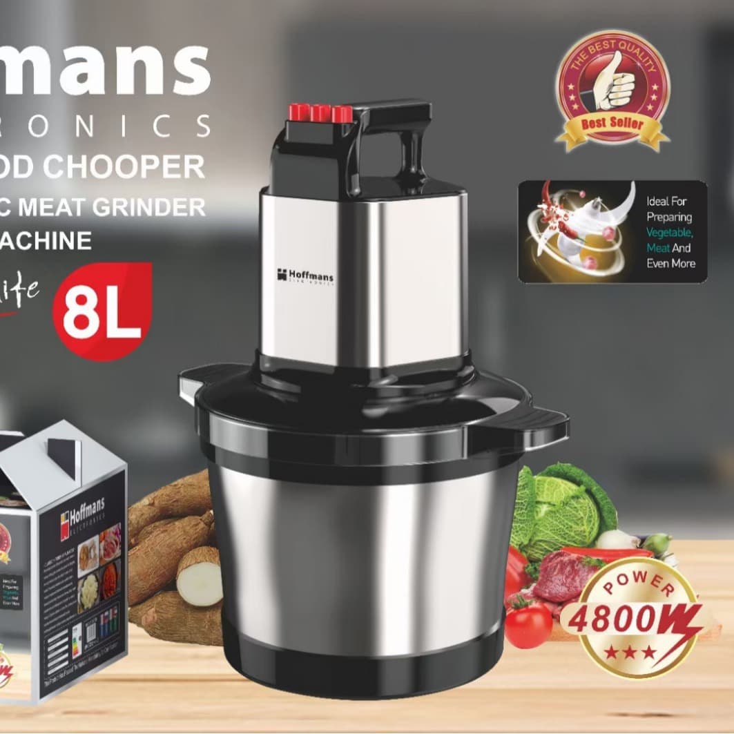 Hoffmans 8876 Food Chopper 8L 8Pcs/CTN 0.2cbm