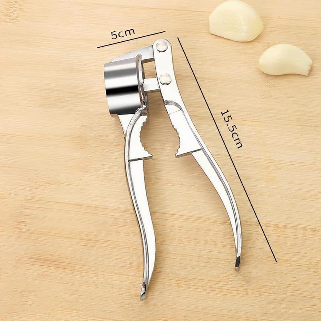 Extra Large Zinc Alloy Garlic Press 3-in-1 Home Manual Garlic Mincer and Crusher Kitchen Tool Wholesale