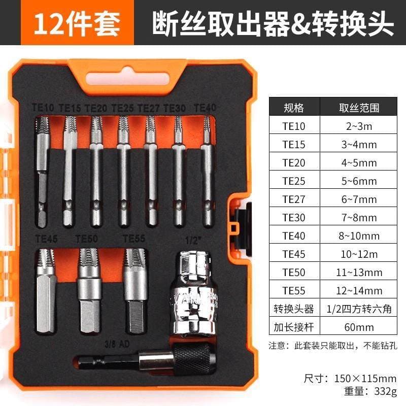 New Broken Screw Extractor Hex Shaft Remover Tool for Stripped, Rusted, and Reverse Thread Screws