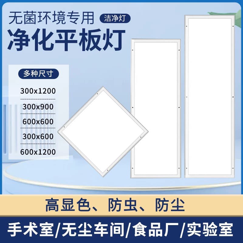Purification Light LED Panel Light 300×1200 Cleanroom Food Factory Ceiling Light Surface Mount Flat Light Clean Light