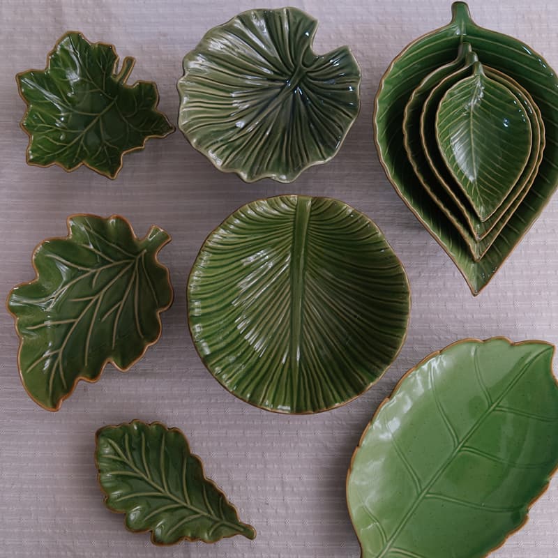 Ceramic Leaf Plate, Western Dessert Plate, Dinner Plate, Fruit Plate, Salad Plate, Storage Plate, Table Decoration