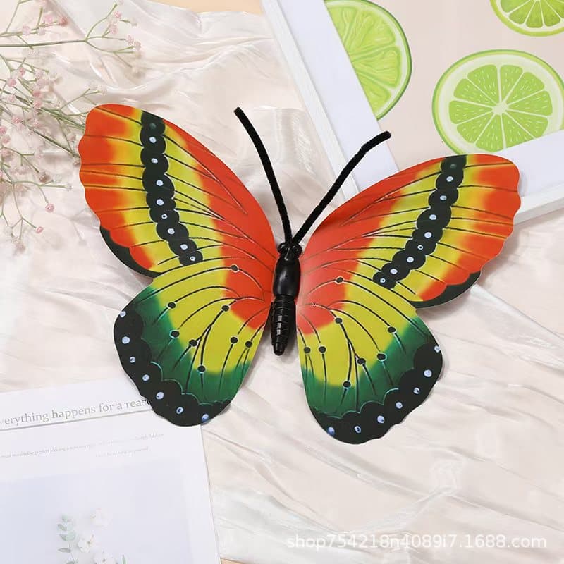 Drunk Spring Breeze Butterfly Dance Prop, Same Style Butterfly for Children's Classical Dance, Handheld Butterfly Performance