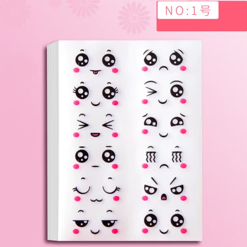Adorable Cartoon Stickers Non-drying Glue Stickers For Kids Nursery Reward Notebook Message Card