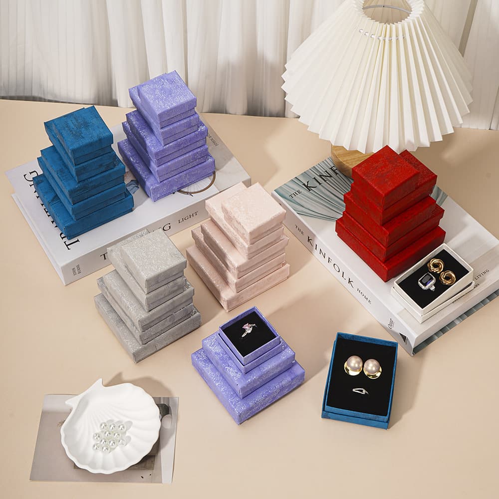 Factory direct sales heaven and earth cover jewelry box ins style jewelry packaging bracelet packaging box wholesale jewelry paper box