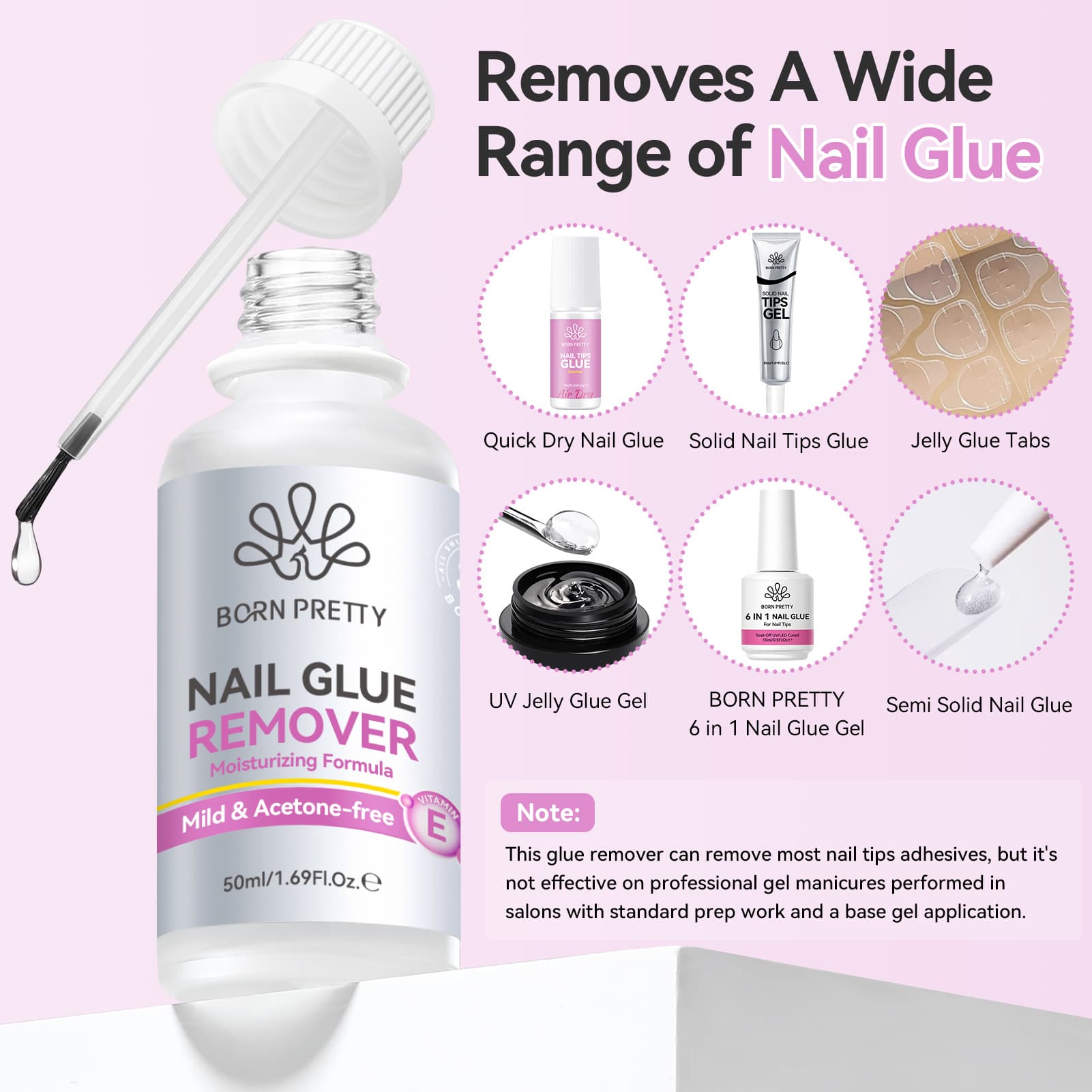 BORN PRETTY's new wearable nail polish quick glue remover, gentle and non-harming quick nail removal tool set