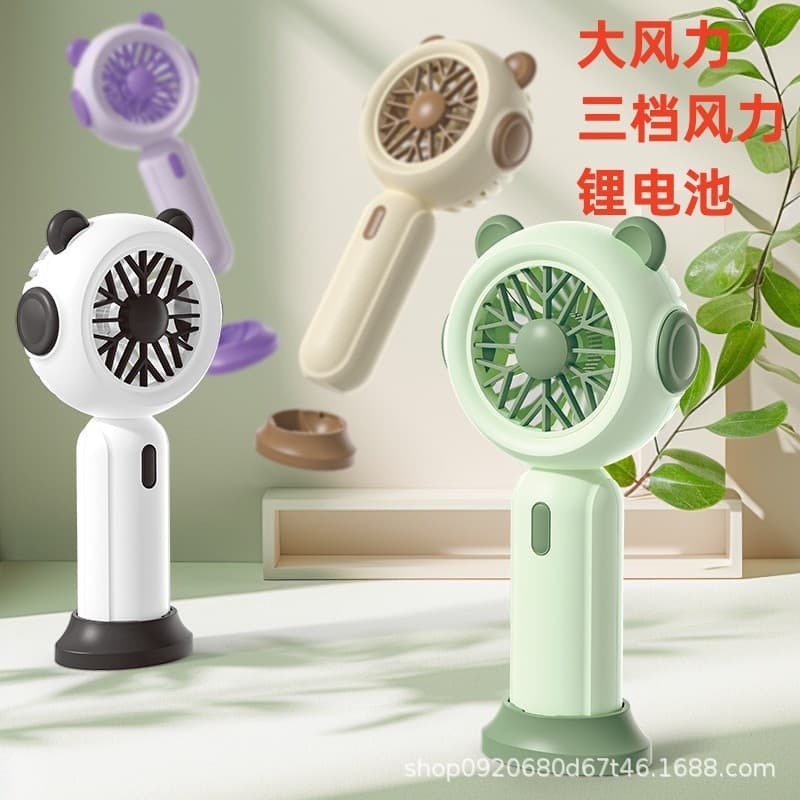 Portable Handheld Mini Fan, AA Battery Desktop Rechargeable, Dedicated Handheld Cross-Border Cargo Y Rechargeable