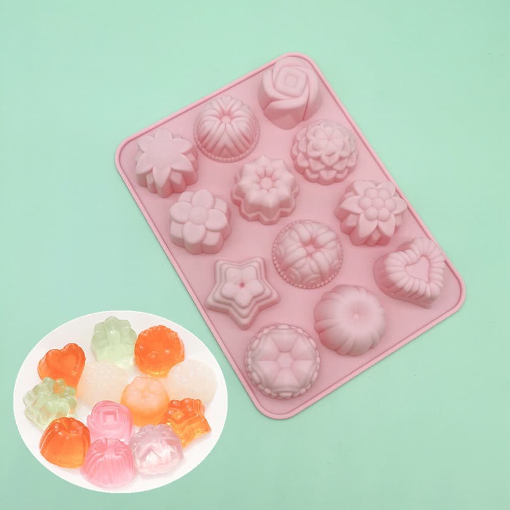 Spot pudding jelly mold silicone bowl cake chocolate mold cakemold handmade soap mold with lid