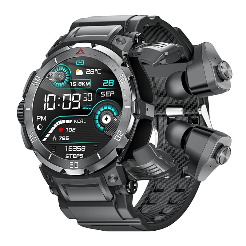 Cross-border GT100PRO Smart Watch Bluetooth Calling TWS Earphone Music Playback NFC Access Control Sports Watch