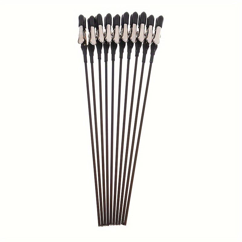 Cross-border Metal Alligator Clip Spray Painting Anti-Pinch Rubber Coated Soft Head Coloring Clip Painting Stand Base Clip Set