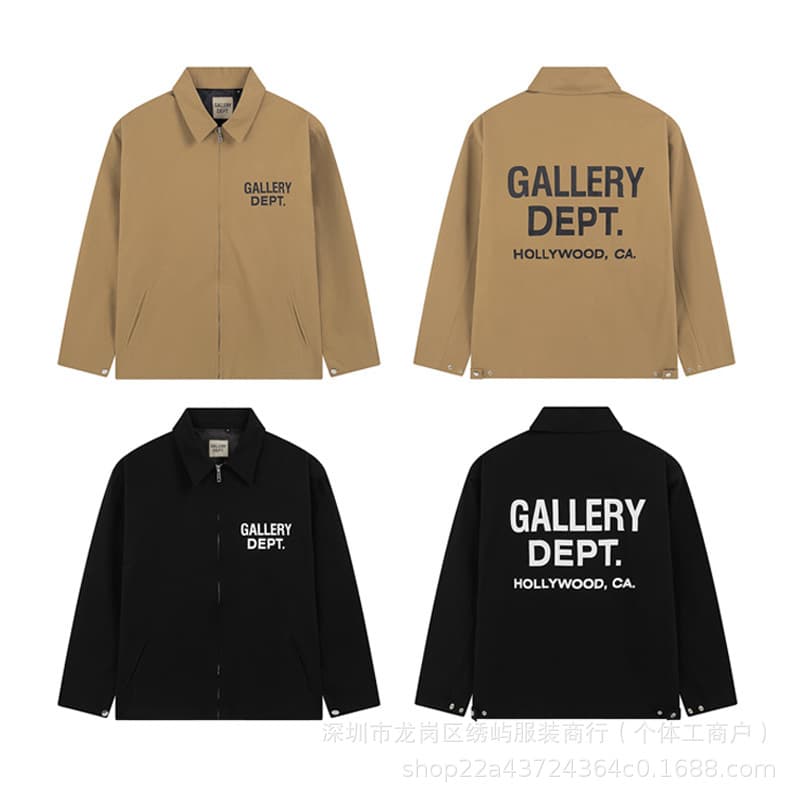 2026 Spring and Autumn New G@llery French Logo Letter Print Jacket Coat Unisex Wholesale Single Piece