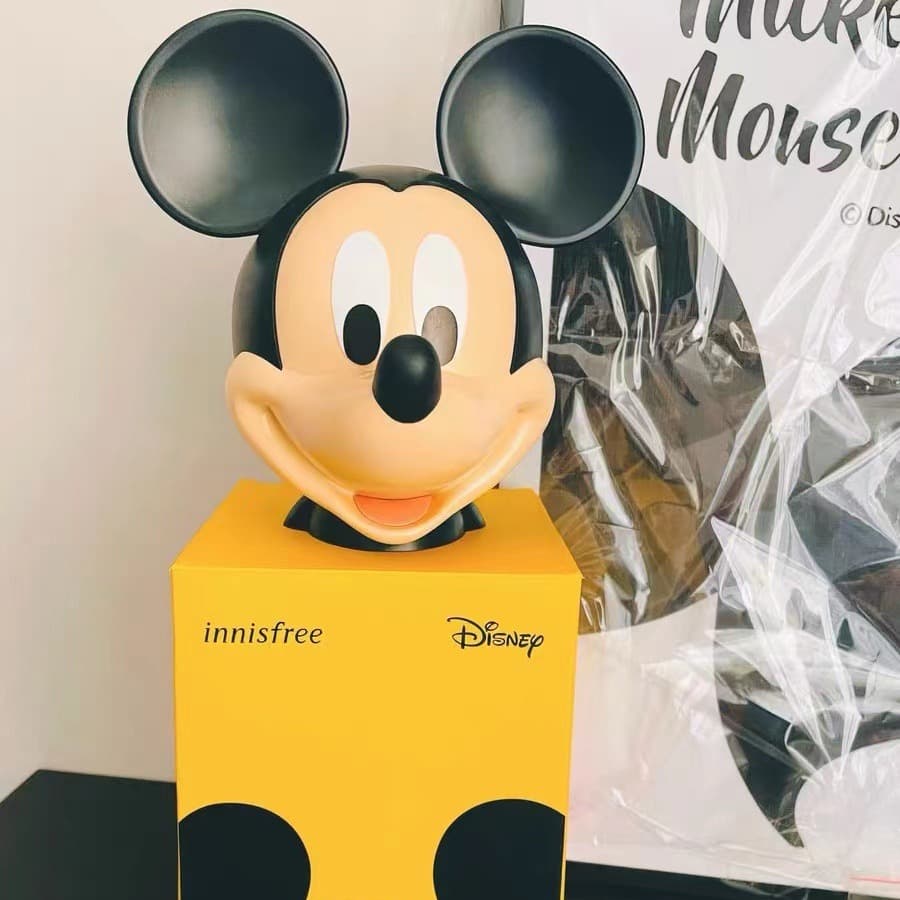 Creative Mickey Head Piggy Bank Decoration Cartoon Cute Living Room Wine Cabinet Ornament Mickey Mouse Storage Jar Gift