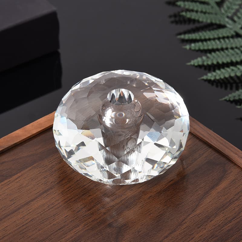 Crystal Bead Base for Flower Arrangement, Round Flat Beads with a Central Hole, Crystal Crafts, Crystal Ball Decorations, Small Car Ornaments