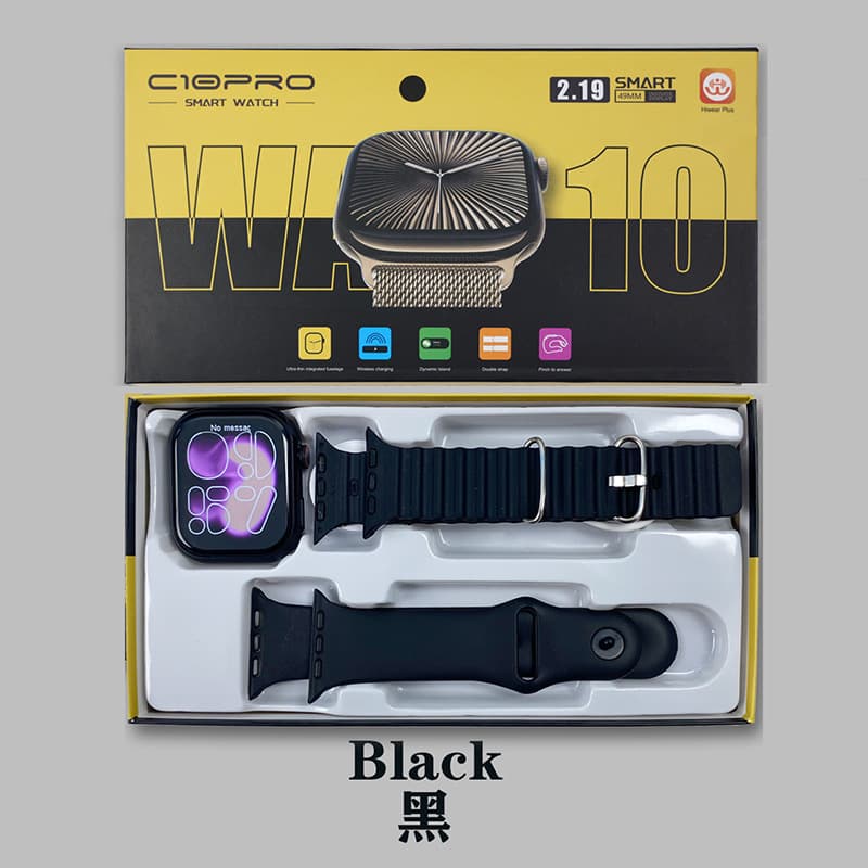 Smart Watch S10, Heart Rate, Pedometer, Message Alerts, Bluetooth, Health Monitoring, Sports, Huaqiangbei Watch S11
